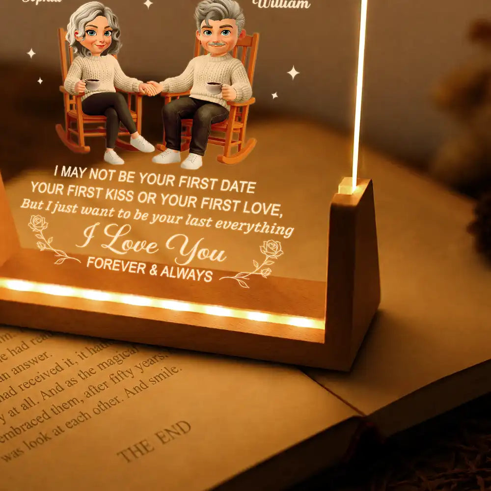 Anniversary, Christmas, Gift For Couples, Gift For Wife, Gifts For Her, Romantic, Vector - Anniversary Gift For Couples - Personalized To My Wife Night Light