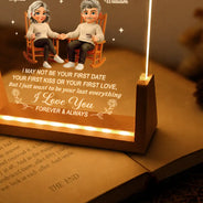 Anniversary, Christmas, Gift For Couples, Gift For Wife, Gifts For Her, Romantic, Vector - Anniversary Gift For Couples - Personalized To My Wife Night Light