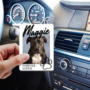 Custom Photo,Dynamic Photo,Memorial,Pet Lovers,Pet Memorial,Sentimental - Memorial Gift For Loss Of Pet - Personalized Custom Photo Forever Loved Acrylic Car Visor Clip