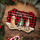 Art Design,Christmas,Humorous,Pet Lovers,Photo - Christmas Accessories 3D Cartoon Pet - Custom Photo 3D Christmas Themed Pet Dear Santa Define Naughty - Personalized Medallion Wooden Ornament