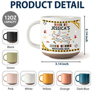 Christmas,Custom Text,Gift For Couples,Gift For Wife,Gifts For Her,Happy - Gift For True Crime Lovers - Personalized Binge Watching Pottery Mug