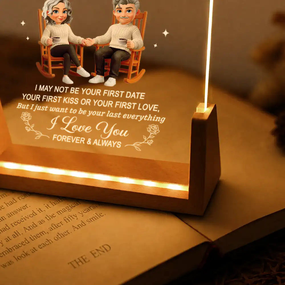 Anniversary, Christmas, Gift For Couples, Gift For Wife, Gifts For Her, Romantic, Vector - Anniversary Gift For Couples - Personalized To My Wife Night Light