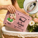 Confident, Bachelorette, Gift For Yourself, Gift For Women, Vector - Wedding Day Important Bride Bridesmaid Stuff - Personalized Corduroy Makeup Bag
