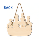 Parents,Gift For Grandparents,Family,Happy - Welcome Happy Family 3D Effect - Personalized Custom Shaped Wood Sign