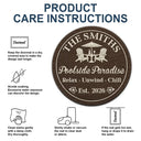 Poolside,Outdoor Decor,Summer,Top Market,Family,Cozy,Custom Text - Welcome To Our Poolside Paradise - Personalized Custom Shaped Doormat