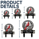 Sad - When Cardinals Appear - Personalized Metal Garden Stake