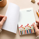 Cozy,Reading,Gift For Yourself,Gift For Women,Icon - Where Birth Flowers Bloom For Book Lovers - Personalized Notepad
