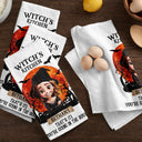 Playful,Halloween,Gift For Yourself,Vector - Witch Kitchen Brewing Something Special - Personalized Kitchen Towel