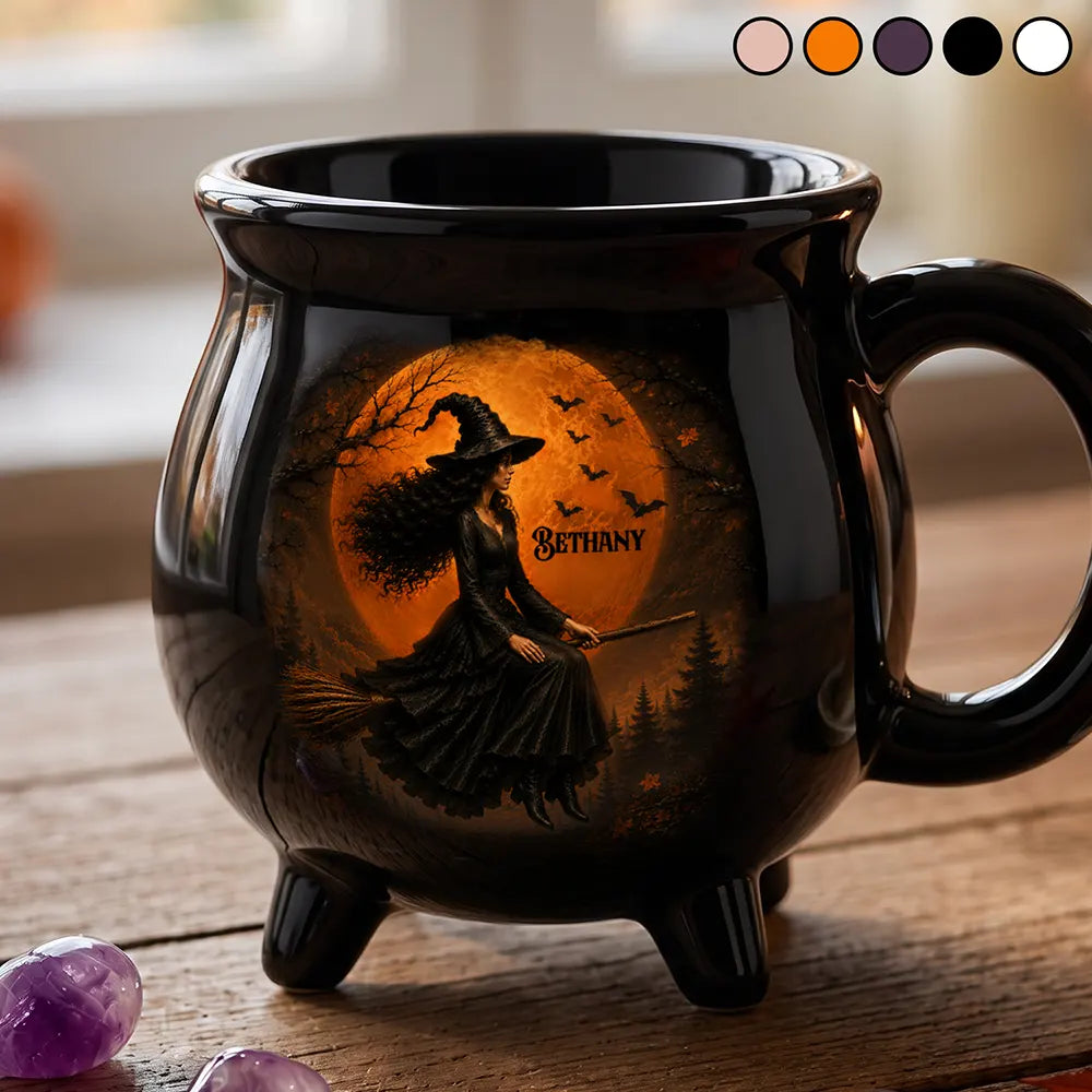 Witch Mug Wicked Brew - Personalized Cauldron Mug