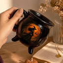Adorable,Gift For Grandma,Halloween,Icon - Witch Mug Wicked Brew - Personalized Cauldron Mug