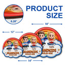 Gift For Grandma, Gift For Grandpa, Grandpa - Grandkids,Grandma - Grandkids, Gift For Women, Gift For Men, Happy - Wood Carved Effect Spoiled Grandkids Live Here - Personalized Custom Shaped Wood Sign