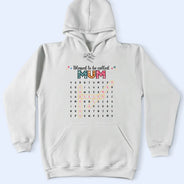 Gift For Grandma,Gift For Mother,Gift For Women,Happy,Top Market - Word Search Puzzle Blessed To Be Called Grandma Nana - Personalized T Shirt