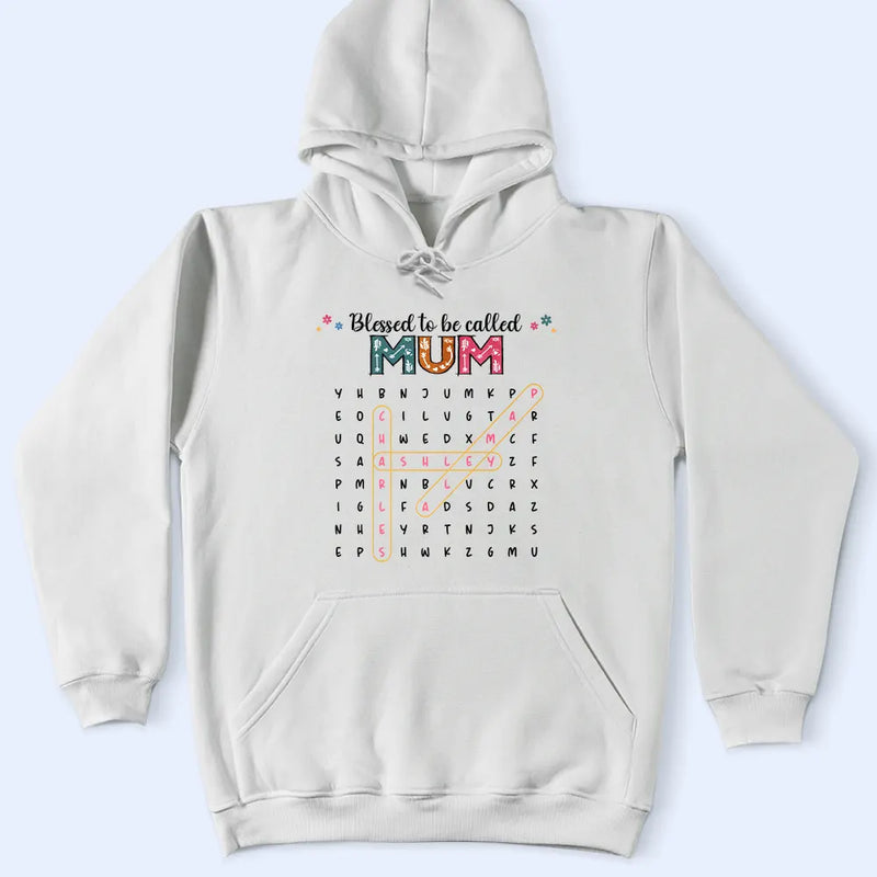 Gift For Grandma,Gift For Mother,Gift For Women,Happy,Top Market - Word Search Puzzle Blessed To Be Called Grandma Nana - Personalized T Shirt