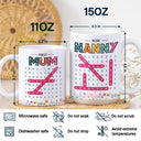 Gift For Grandma,Gift For Women,Gift For Mother,Happy - Word Search Puzzle First Mom Now Grandma - Personalized White Edge-to-Edge Mug