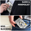 Gift For Husband,Gift For Father,New Dad,Funny,Happy - World's Best Bodyguard Assigned By - Personalized Card Wallet With Money Clip