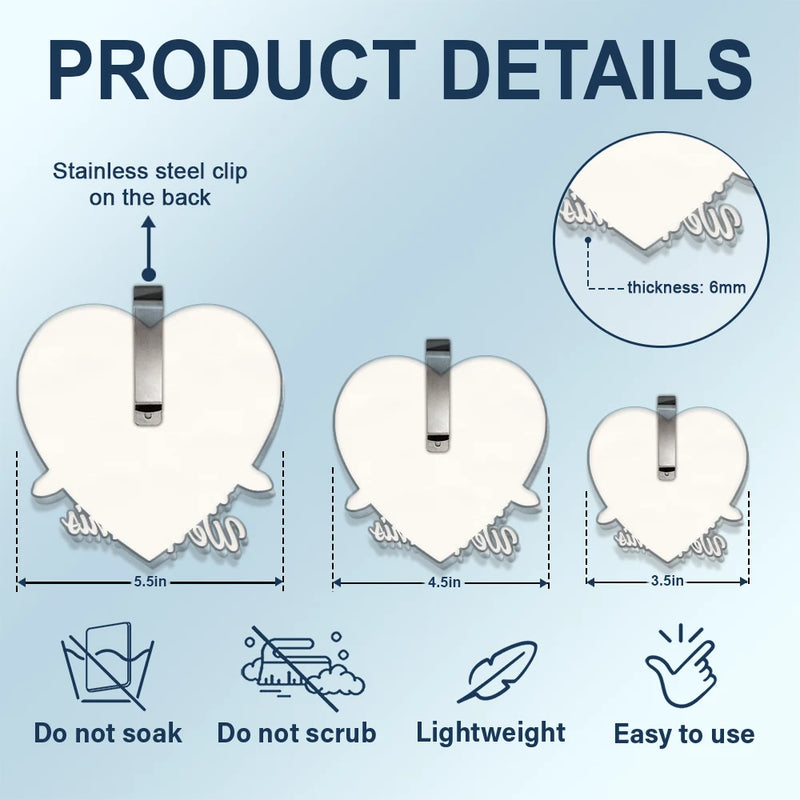 Gift For Couples,LGBT,Gift For Women,Gift For Men,Love - 3D Effect Couple Turtles You & Me We Got This - Personalized Custom Shaped Acrylic Car Visor Clip