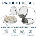 Gift For Yourself,Gift For Women,Happy,Gift For Men - God Says I Am Birth Flower 3D Effect Name Letter In Bible - Personalized Circle Compact Mirror