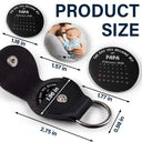 Gift For Father,Gift For Men,Gift For Husband,Happy,Gift For Mother,Gift For Women,New Dad,New Mom - Custom Photo Calendar The Day You Became My Daddy Papa - Personalized Leather Pocket Hug