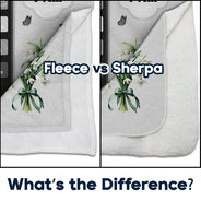 Gift For Wife,Gift For Girlfriend,Gift For Yourself,Gift For Women,Gift For Aunt,Gift For Mother,Gift For Grandma,Gift For Daughter,Gift For Sisters,Gift For Bestie,Happy,Christian,Icon - Created With A Purpose Birth Month Flower - Personalized Fleece Blanket, Sherpa Blanket