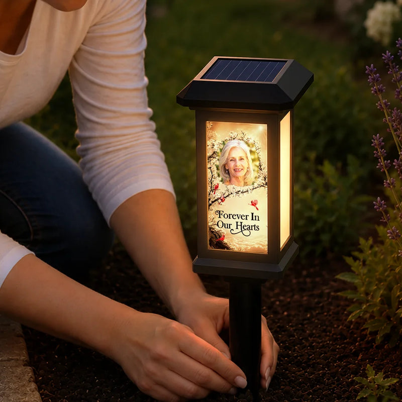 Christmas,Custom Photo,Sympathetic,Family,Memorial,Upload Full Photo - Custom Photo Memorial I'm Always With You - Personalized Solar Garden Light