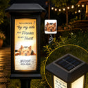 Christmas, Custom Photo, Sympathetic, Pet Lovers, Memorial, Remove BG Photo - Custom Photo Memorial Pet No Longer By My Side But Forever in My Heart - Personalized Solar Garden Light