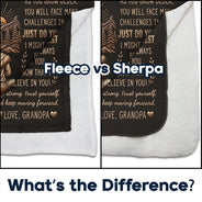 Gift For Son,Gift For Children,Inspirational,Vector - My Son Grandson Keep Moving Forward Just Do Your Best - Personalized Fleece Blanket, Sherpa Blanket