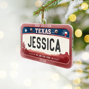Top Market,Gifts For Her,Gift For Mother,Mom - Children,Icon,Happy - US State Car Plates Christmas Gift For New Driver - Personalized Custom Shaped Acrylic Ornament