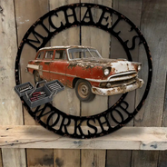 Confident,Custom Photo,Garage,Gift For Men,Gift For Yourself,Gifts For Him,Remove BG Photo,Semi-Outdoor,Top Market - Garage Decor Gift For Husband - Personalized Custom Photo Mechanic Metal Sign