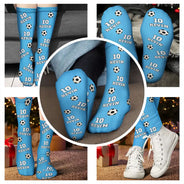 Christmas, Football, Gift For Kids, Happy, Icon - Sports Gift For Kids - Personalized American Football Baseball Soccer Socks
