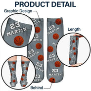 Christmas, Football, Gift For Kids, Happy, Icon - Sports Gift For Kids - Personalized American Football Baseball Soccer Socks