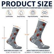Christmas, Football, Gift For Kids, Happy, Icon - Sports Gift For Kids - Personalized American Football Baseball Soccer Socks