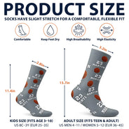 Christmas, Football, Gift For Kids, Happy, Icon - Sports Gift For Kids - Personalized American Football Baseball Soccer Socks