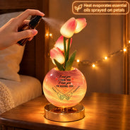 Anniversary, Christmas, Gift For Couples, Gift For Wife, Gifts For Her, Icon, Indoor Decor, Romantic - To My Wife, Girlfriend Anniversary Christmas Home Decor Gift - Personalized Pinky Promise Tulip LED Night Light