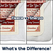 Christmas,Gift For Granddaughter,Gift For Grandkids,Gifts For Her,Monogram,Sentimental - Birthday Gift For Granddaughter - Personalized Monogram Just Do Your Best Fleece Blanket, Sherpa Blanket