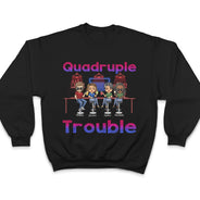 Double Trouble Bar Party BFF - Anniversary, Birthday Gift For Besties, Best Friends - Personalized Custom T Shirt