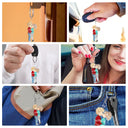 Chibi Couple Kissing - Anniversary Gift For Couples - Personalized Cutout Acrylic Keychain