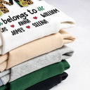 Leopard Title - Birthday, Loving Gift For Nana, Grandma, Mom, Mum, Mother - Personalized Embroidered Sweatshirt