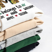 Leopard Title - Birthday, Loving Gift For Nana, Grandma, Mom, Mum, Mother - Personalized Embroidered Sweatshirt