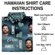 Custom Photo Funny Love - Gift For Husband, Boyfriend - Personalized Hawaiian Shirt