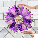 Custom Photo Nana, Mom, Auntie Family Sunflower - Birthday, Loving Gift For Mother, Grandma, Grandmother - Personalized Custom Shaped Wood Sign