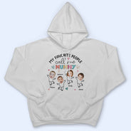 Custom Photo My Favorite People Call Me Nana, Mom - Loving Gift For Mother, Grandma, Grandmother - Personalized T Shirt