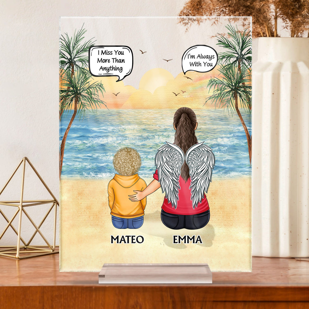 I Miss You I Know - Memorial Gift For Family, Friends, Siblings - Personalized Vertical Rectangle Acrylic Plaque