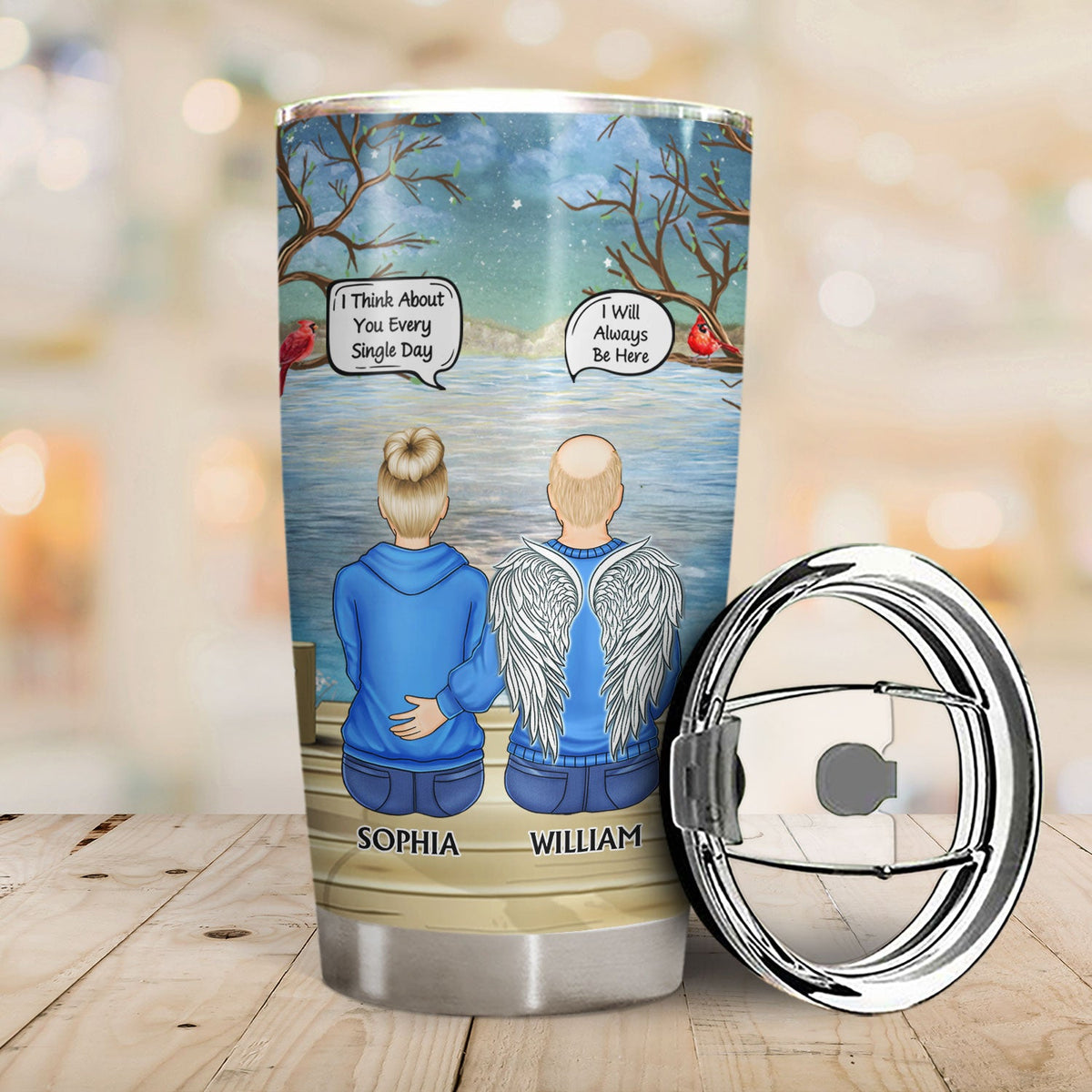 I Miss You I Know - Memorial Gift For Family, Friends, Siblings - Personalized Tumbler