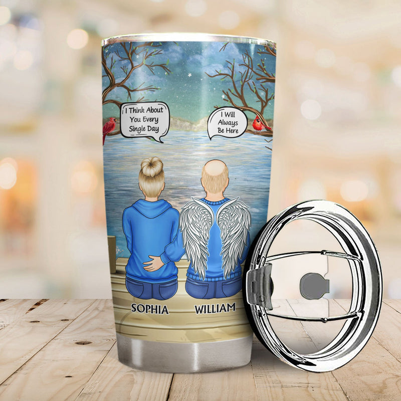 I Miss You I Know - Memorial Gift For Family, Friends, Siblings - Personalized Tumbler