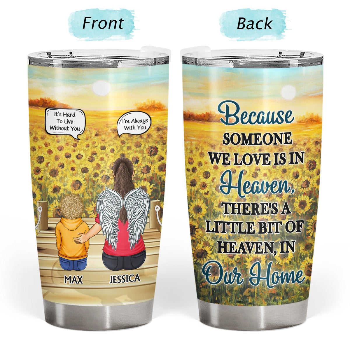 I Miss You I Know - Memorial Gift For Family, Friends, Siblings - Personalized Tumbler