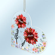 First Mom Now Grandma - Gift For Mothers, Grandmas, Aunties - Personalized Acrylic Car Hanger
