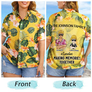 Vacation Traveling Beach - Gift For Family, Besties, Sibling, Colleagues, Couples - Personalized Hawaiian Shirt