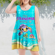 This Grandma Belongs To - Personalized Sleeveless Tank Dress