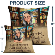 Just A Girl Who Loves Books Reading Lovers - Personalized Pillow