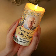 Family - Custom Photo I'm Always With You - Personalized Flameless LED Candle